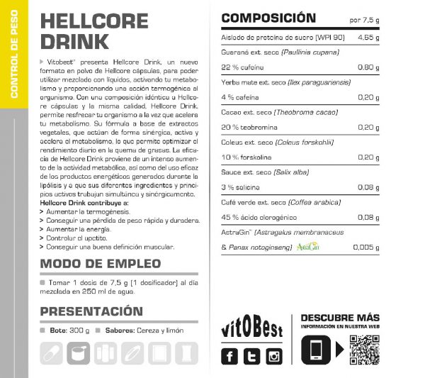 HELLCORE LIMON 300GR - Imagen 2