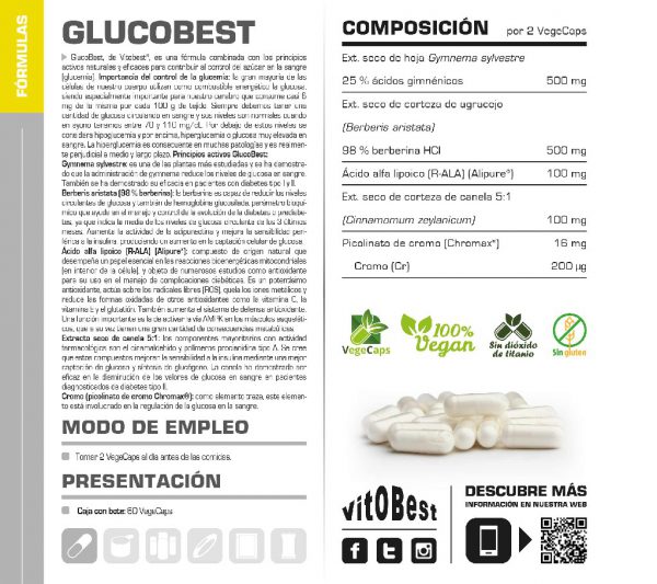 GLUCOBEST 60CP - Imagen 2