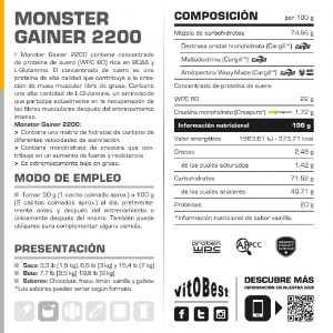 MONSTER GAINER GALLETA MARIA 3.5K