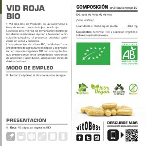 VID ROJA BIO VITOBEST 200MG