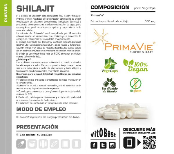 SHILAJIT 60CP - Imagen 2