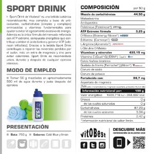 SPORT DRINK LIMON 750GR