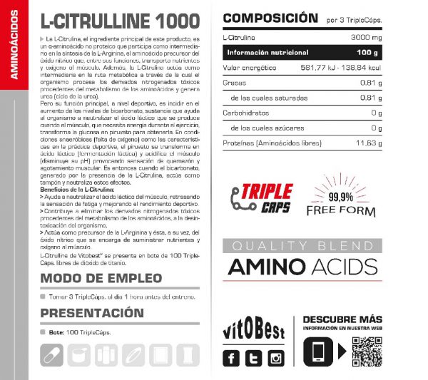 L-CITRULLINE 100CP - Imagen 2